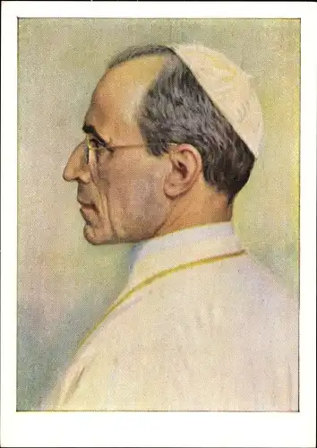 Künstler Ak Fantuzzi, R., Papst Pius XII., Portrait