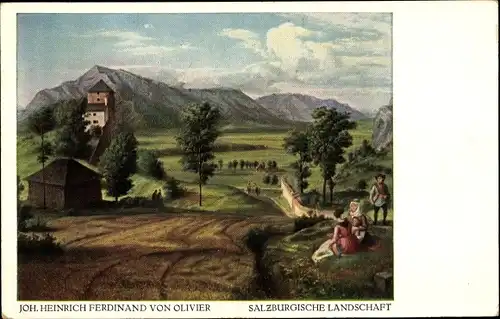 Künstler Ak Olivier, v., J. H. F., Salzburgische Landschaft