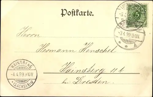 Ak Trompeter von Säckingen, Pferd, Abschied