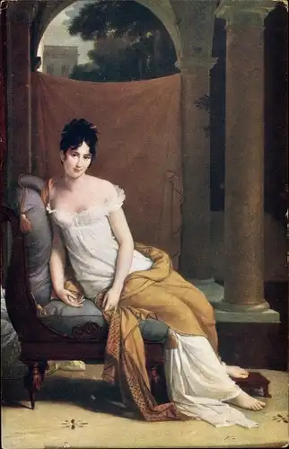 Künstler Ak Gerard, Madame Recamier