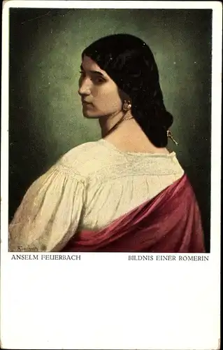 Künstler Ak Feuerbach, A., Bildnis einer Römerin