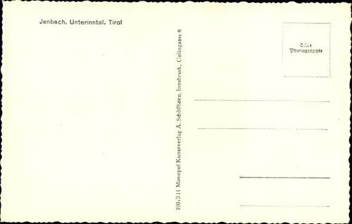 Ak Jenbach in Tirol, Panorama, Unterinntal