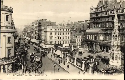 Ak London City England, The Strand