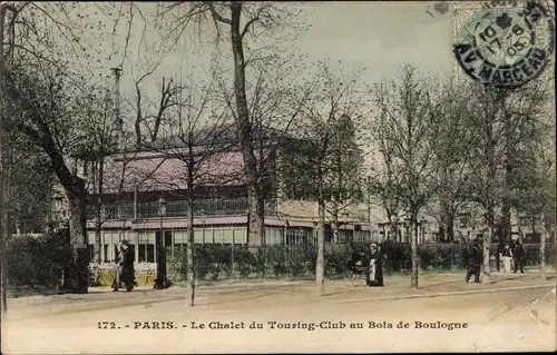 Ak Paris XVI. Passy, Bois de Boulogne, Das Touring Club Chalet