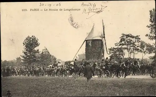 Ak Paris XVI, Die Moulin de Longchamps