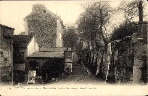 Ak Paris XVIII. Montmartre, Rue Saint Vincent