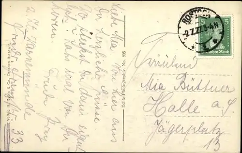 Ak Ostseebad Warnemünde Rostock, Mole bei Sturm