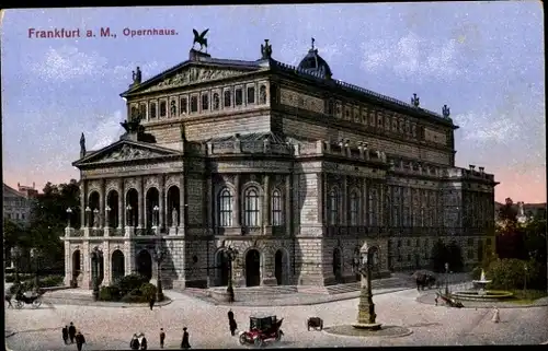 Ak Frankfurt am Main, Opernhaus