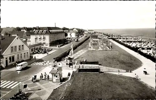 Ak Nordseebad Duhnen Cuxhaven, Straßenpartie, Strandpartie