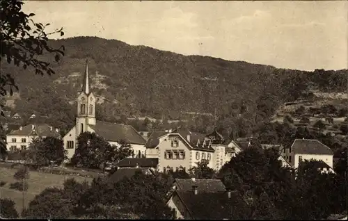 Ak Sasbachwalden im Schwarzwald, Teilansicht, Kirche