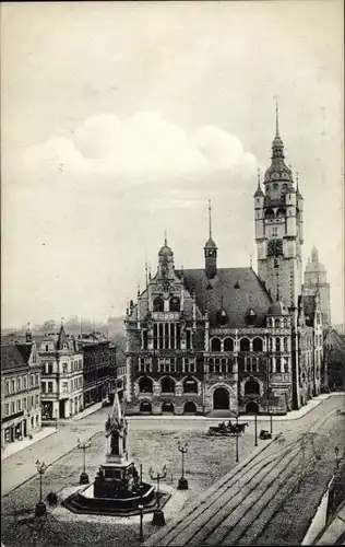 Ak Dessau in Sachsen Anhalt, Rathaus