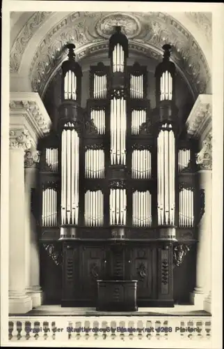 Ak Sankt Blasien im Schwarzwald, Inneres der Kirche, Orgel