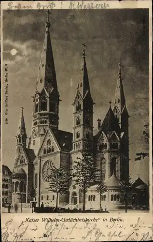 Ak Berlin Charlottenburg, Kaiser Wilhelm Gedächtniskirche