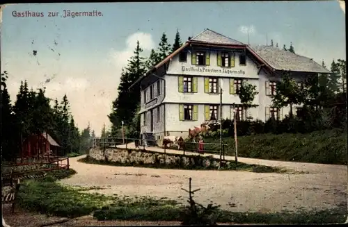 Ak Feldberg im Schwarzwald, Gasthaus zur Jägermatte