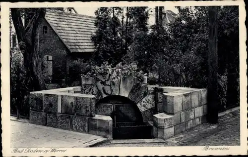 Ak Bad Sooden Allendorf a.d. Werra, Blick zum Brunnen