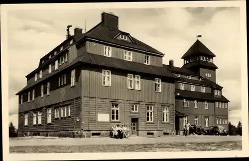 Ak Oberwiesenthal Erzgebirge, Fichtelberghaus