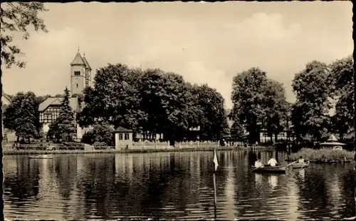 Ak Bad Klosterlausnitz in Thüringen, Gondelteich