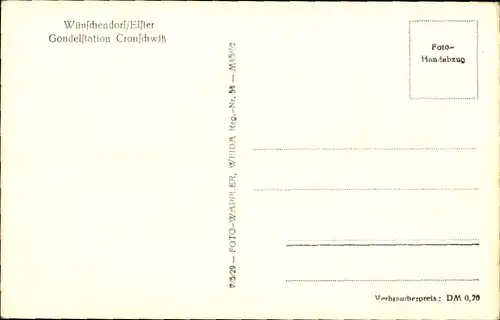 Ak Cronschwitz Wünschendorf an der Elster, Gondelstation, Boote