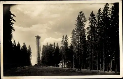 Ak Titisee Neustadt im Breisgau Hochschwarzwald, Hochfirst, Aussichtsturm, Rasthaus