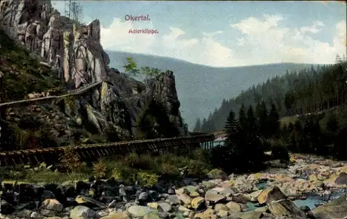 Ak Goslar am Harz, Okertal, Adlerklippe