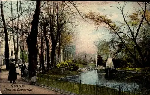 Ak Köln am Rhein, Partie am Sachsenring
