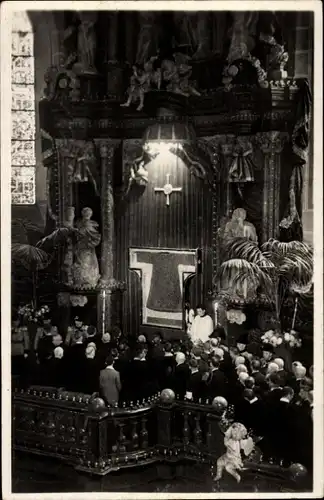 Ak Trier, Eröffnungsfeier bei der Ausstellung des hl. Rocks im Dom 1933