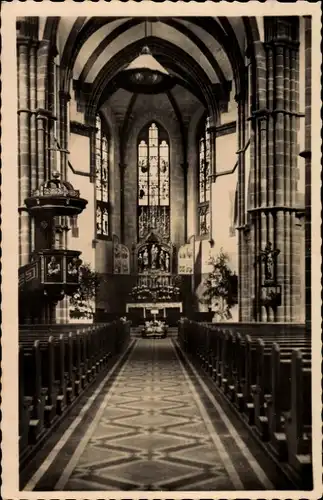 Ak Schönau im Schwarzwald, katholische Kirche, Innenraum