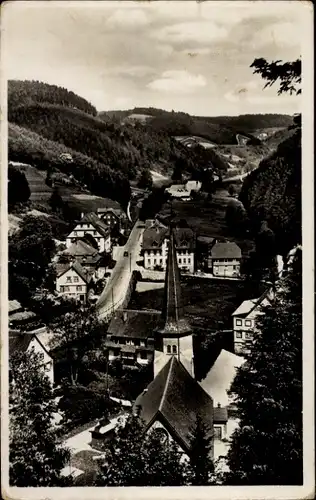 Ak Nussbach Nußbach an der Schwarzwaldbahn Triberg Schwarzwald, Gesamtansicht