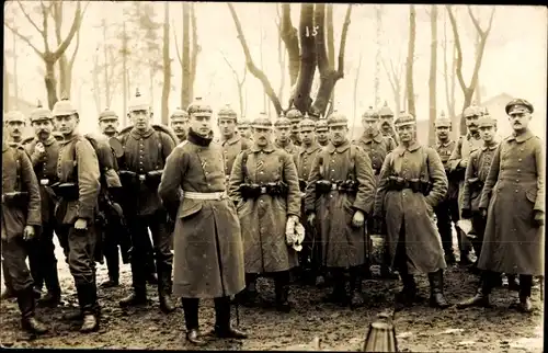 Foto Ak Deutsche Soldaten in Uniformen, Gruppenbild, Kaiserzeit, Lockstedter Lager
