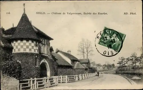 Ak Senlis-Oise, Château de Valgenceuse