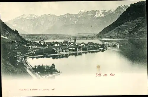 Ak Zell am See in Salzburg, Panorama