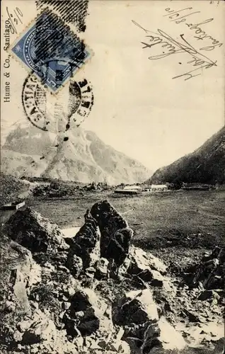 Ak Santiago de Chile, Berge, Felsen, Panorama