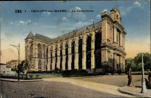 Ak Chalons sur Marne, Kathedrale