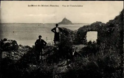 Ak Le Mont Saint Michel Manche, Vue de Tombelaine