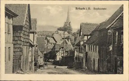 Ak Erbach im Odenwald Hessen, Sophienstraße