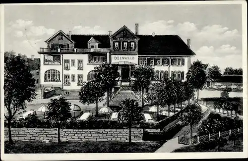 Ak Erbach im Odenwald Hessen, Hotel Odenwald