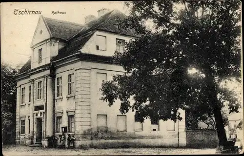 Ak Czernina Tschirnau Schlesien, Rathaus