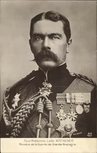 Ak Field Marshal Lord Kitchener, Ministre de la Guerre, Kriegsminister