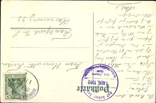 Künstler Litho Bohrdt, Hans, Dampfschiff Cobra, HAPAG, Nordsee Linie, Hamburg-Helgoland-Sylt