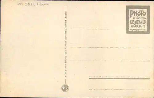 Ak Zürich Stadt Schweiz, Utoquai