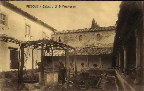 Ak Fiesole Toscana, Chiostro de S. Francesco