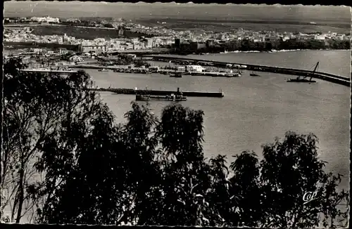 Ak Safi Saffi Marokko, Totale mit Hafen und Stadt