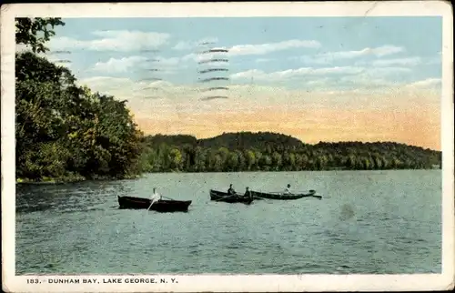 Ak Lake George New York USA, Dunham Bay, Bootspartie