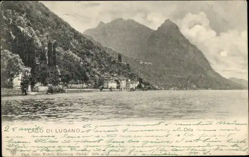 Ak Oria Lago di Lugano Lombardia, Panorama