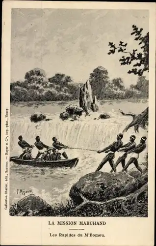 Künstler Ak Zentralafrikanische Republik, Les Rapides du M'Bomou