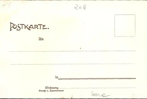 Litho Saarlouis im Saarland, Kriegerdenkmal, Markt, Hauptbahnhof