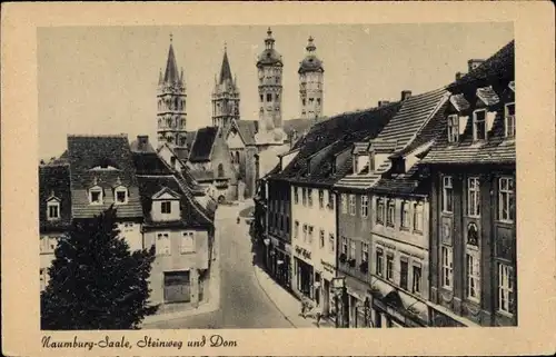 Ak Naumburg an der Saale, Steinweg, Dom