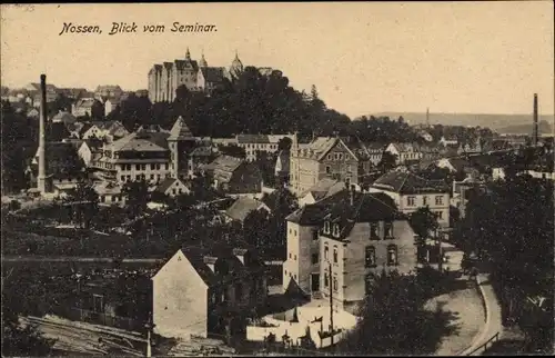 Ak Nossen in Sachsen, Gesamtansicht, Blick vom Seminar