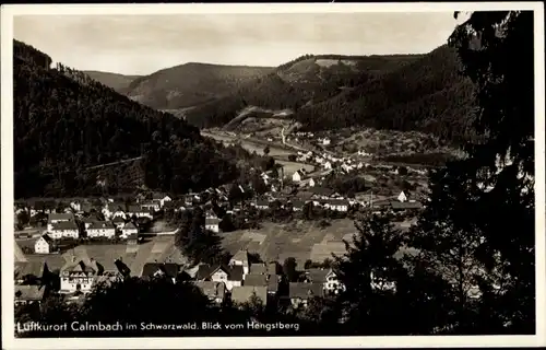 Ak Calmbach Bad Wildbad im Schwarzwald, Blick vom Hengstberg