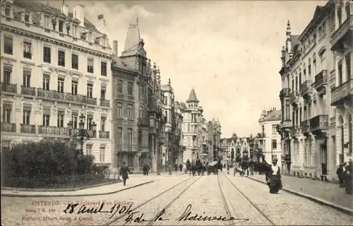 Ak Oostende Ostende Westflandern, Boulevard Van Iseghem
